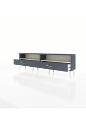 Arges TV Ünitesi 2 Raflı 2 Çekmeceli  176x30x51 Antrasit-Aytaşı/Antrasit