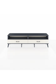 Arges TV Ünitesi 2 Raflı 2 Çekmeceli  176x30x51 Antrasit-Antrasit/Aytaşı