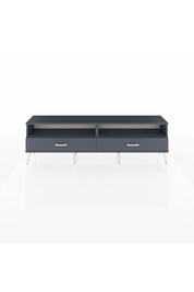 Arges TV Ünitesi 2 Raflı 2 Çekmeceli  176x30x51 Antrasit-Antrasit/Antrasit