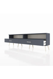 Arges TV Ünitesi 2 Raflı 2 Çekmeceli  176x30x51 Antrasit-Antrasit/Antrasit