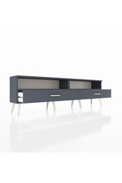 Arges TV Ünitesi 2 Raflı 2 Çekmeceli  176x30x51 Antrasit-Antrasit/Antrasit