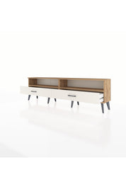 Arges TV Ünitesi 2 Raflı 2 Çekmeceli  176x30x51 Çam-Çam/Aytaşı