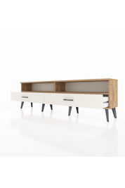 Arges TV Ünitesi 2 Raflı 2 Çekmeceli  176x30x51 Çam-Çam/Aytaşı