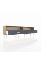 Arges TV Ünitesi 2 Raflı 2 Çekmeceli  176x30x51 Çam-Çam/Antrasit