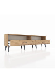 Arges TV Ünitesi 2 Raflı 2 Çekmeceli  176x30x51 Çam-Çam/Çam
