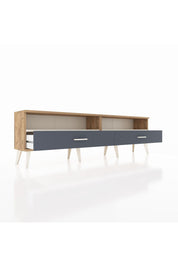 Arges TV Ünitesi 2 Raflı 2 Çekmeceli  176x30x51 Çam-Aytaşı/Antrasit