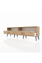 Arges TV Ünitesi 2 Raflı 2 Çekmeceli  176x30x51 Çam-Aytaşı/Çam