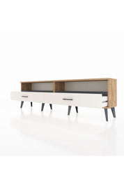 Arges TV Ünitesi 2 Raflı 2 Çekmeceli  176x30x51 Çam-Antrasit/Aytaşı