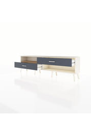 Arges TV Ünitesi Tek Raflı 2 Çekmeceli  176x30x51 Aytaşı-Çam/Antrasit