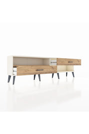 Arges TV Ünitesi Tek Raflı 2 Çekmeceli  176x30x51 Aytaşı-Çam/Çam