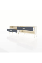 Arges TV Ünitesi Tek Raflı 2 Çekmeceli  176x30x51 Aytaşı-Aytaşı/Antrasit