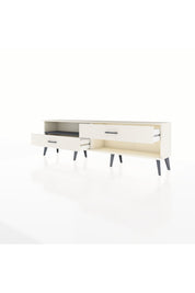 Arges TV Ünitesi Tek Raflı 2 Çekmeceli  176x30x51 Aytaşı-Antrasit/Aytaşı