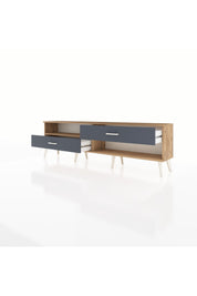 Arges TV Ünitesi Tek Raflı 2 Çekmeceli  176x30x51 Çam-Çam/Antrasit