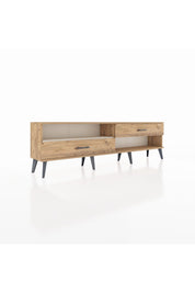 Arges TV Ünitesi Tek Raflı 2 Çekmeceli  176x30x51 Çam-Aytaşı/Çam