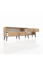 Arges TV Ünitesi Tek Raflı 2 Çekmeceli  176x30x51 Çam-Aytaşı/Çam