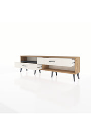 Arges TV Ünitesi Tek Raflı 2 Çekmeceli  176x30x51 Çam-Antrasit/Aytaşı