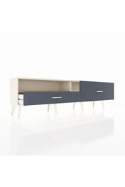 Arges TV Ünitesi Tek Raflı 2 Çekmeceli  176x30x51 Aytaşı-Çam/Antrasit