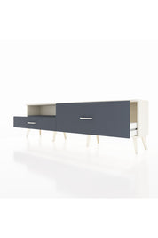 Arges TV Ünitesi Tek Raflı 2 Çekmeceli  176x30x51 Aytaşı-Antrasit/Antrasit