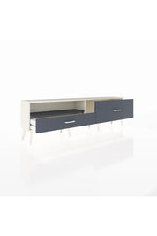 Arges TV Ünitesi Tek Raflı 2 Çekmeceli  176x30x51 Aytaşı-Antrasit/Antrasit