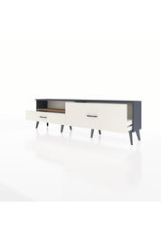 Arges TV Ünitesi Tek Raflı 2 Çekmeceli  176x30x51 Antrasit-Çam/Aytaşı