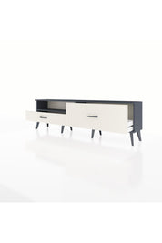 Arges TV Ünitesi Tek Raflı 2 Çekmeceli  176x30x51 Antrasit-Antrasit/Aytaşı