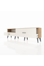 Arges TV Ünitesi Tek Raflı 2 Çekmeceli  176x30x51 Çam-Çam/Aytaşı