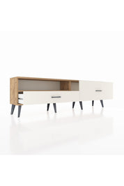Arges TV Ünitesi Tek Raflı 2 Çekmeceli  176x30x51 Çam-Çam/Aytaşı
