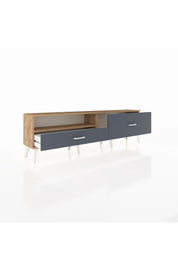 Arges TV Ünitesi Tek Raflı 2 Çekmeceli  176x30x51 Çam-Çam/Antrasit