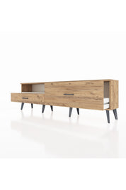 Arges TV Ünitesi Tek Raflı 2 Çekmeceli  176x30x51 Çam-Aytaşı/Çam