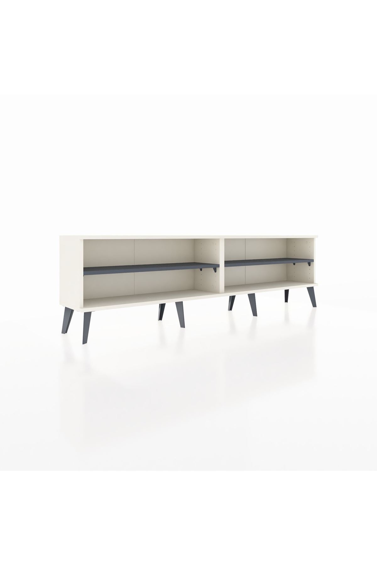 Arges TV Ünitesi 2 Raflı  176x30x51 Aytaşı-Aytaşı/Antrasit