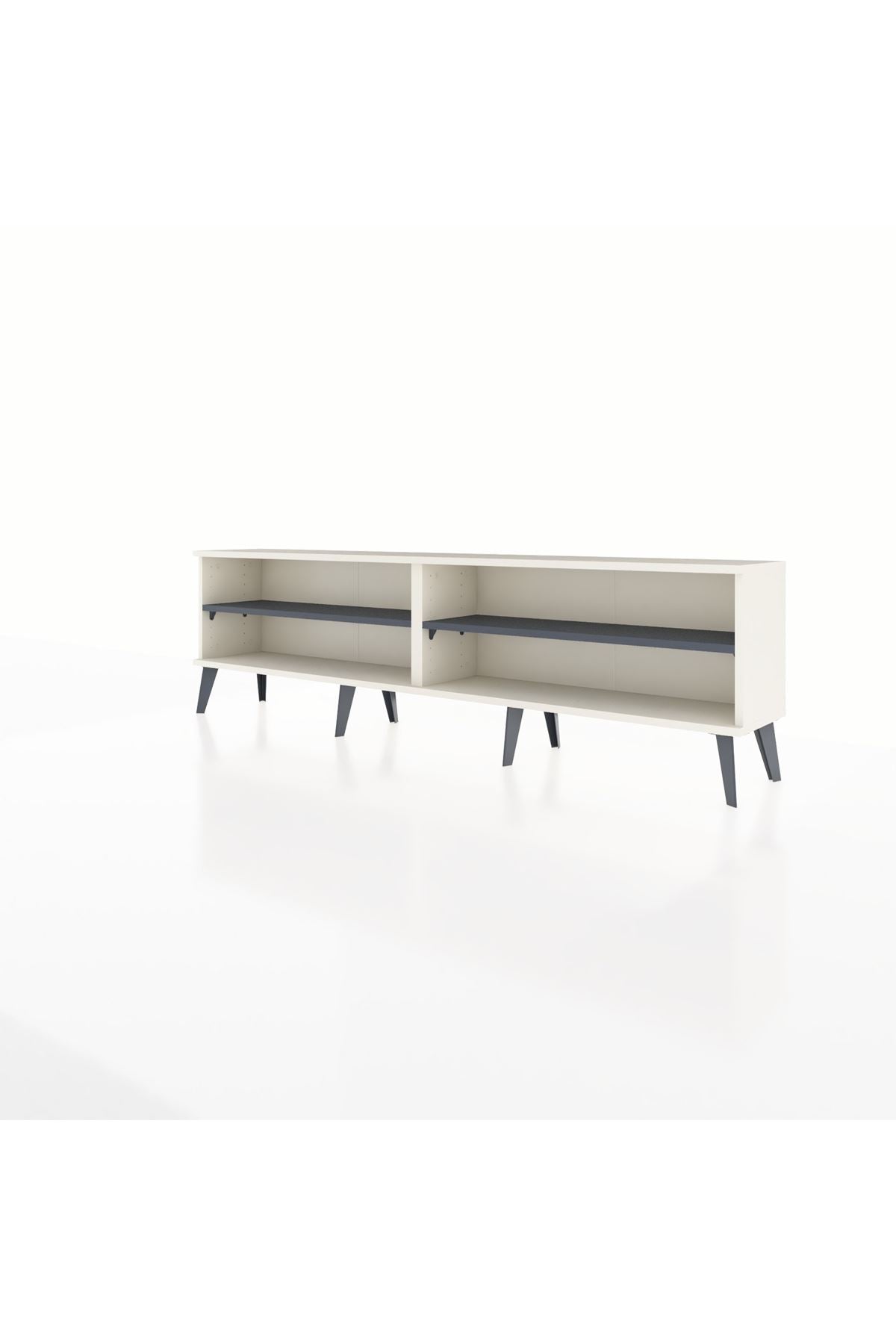 Arges TV Ünitesi 2 Raflı  176x30x51 Aytaşı-Aytaşı/Antrasit