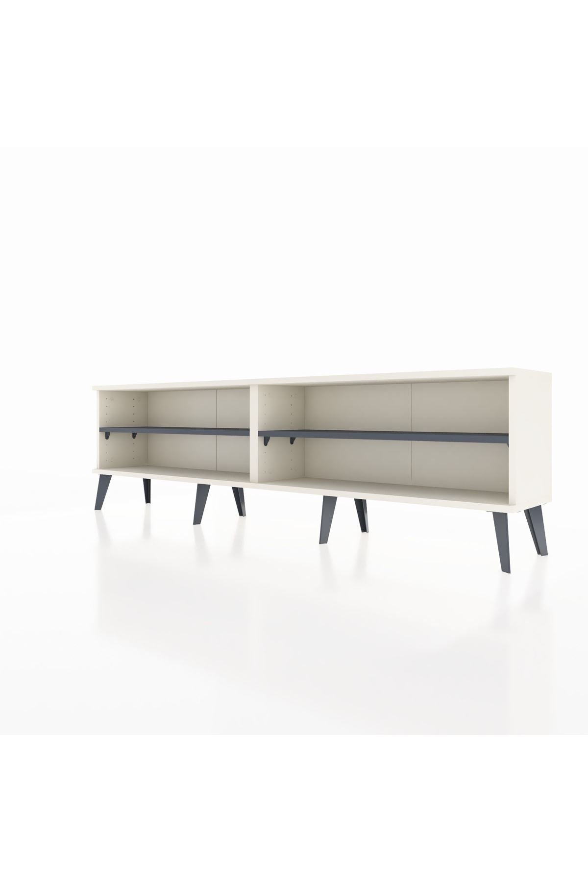 Arges TV Ünitesi 2 Raflı  176x30x51 Aytaşı-Aytaşı/Antrasit