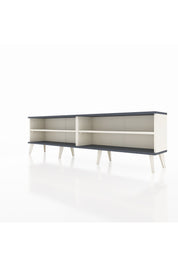 Arges TV Ünitesi 2 Raflı  176x30x51 Aytaşı-Antrasit/Aytaşı