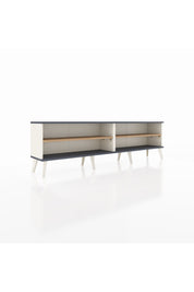 Arges TV Ünitesi 2 Raflı  176x30x51 Aytaşı-Antrasit/Çam