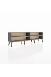 Arges TV Ünitesi 2 Raflı  176x30x51 Antrasit-Çam/Çam