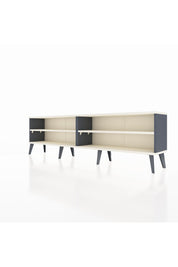 Arges TV Ünitesi 2 Raflı  176x30x51 Antrasit-Aytaşı/Aytaşı