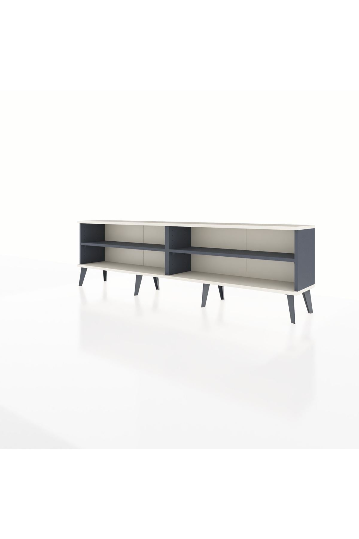 Arges TV Ünitesi 2 Raflı  176x30x51 Antrasit-Aytaşı/Antrasit