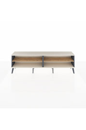 Arges TV Ünitesi 2 Raflı  176x30x51 Antrasit-Aytaşı/Çam