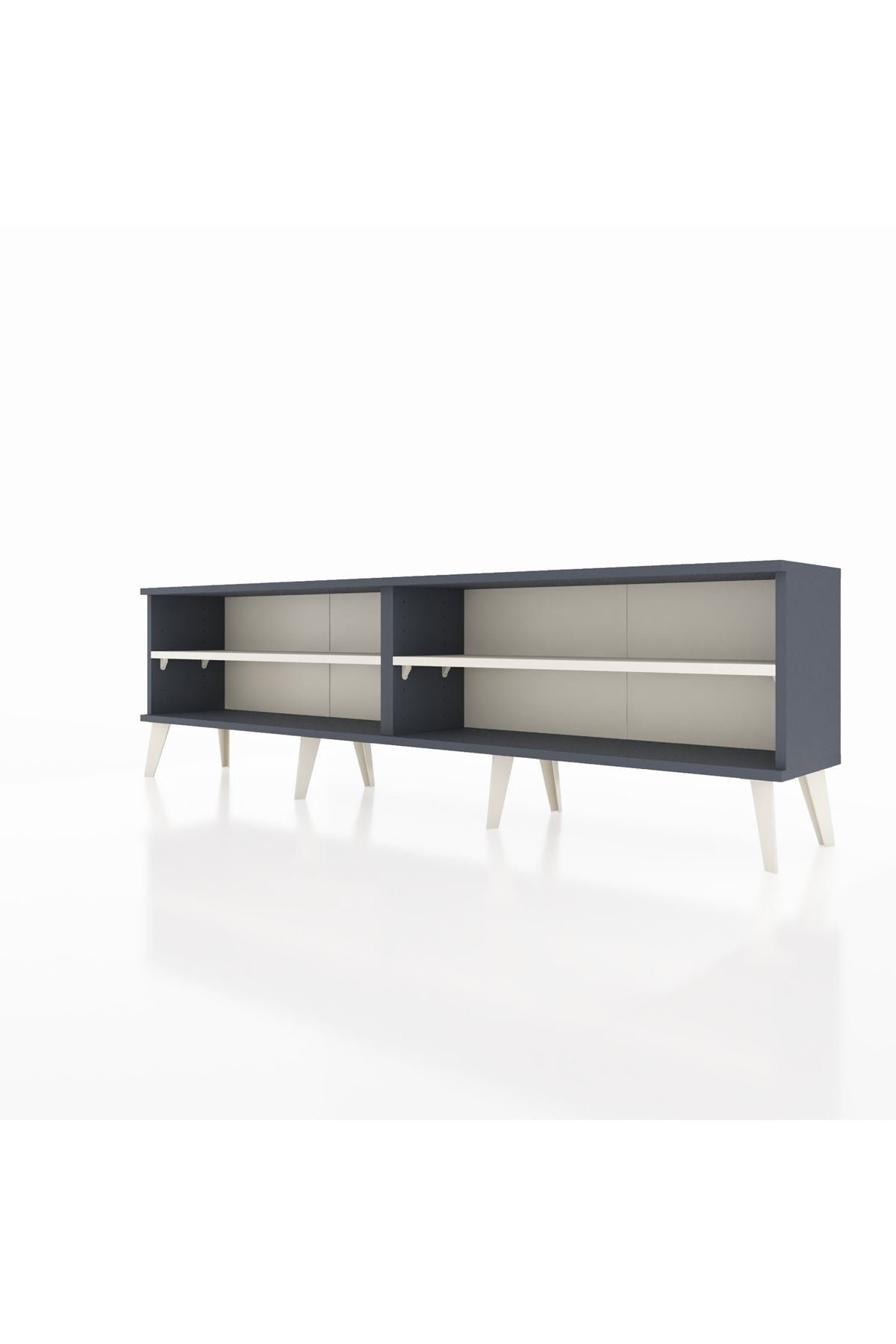 Arges TV Ünitesi 2 Raflı  176x30x51 Antrasit-Antrasit/Aytaşı