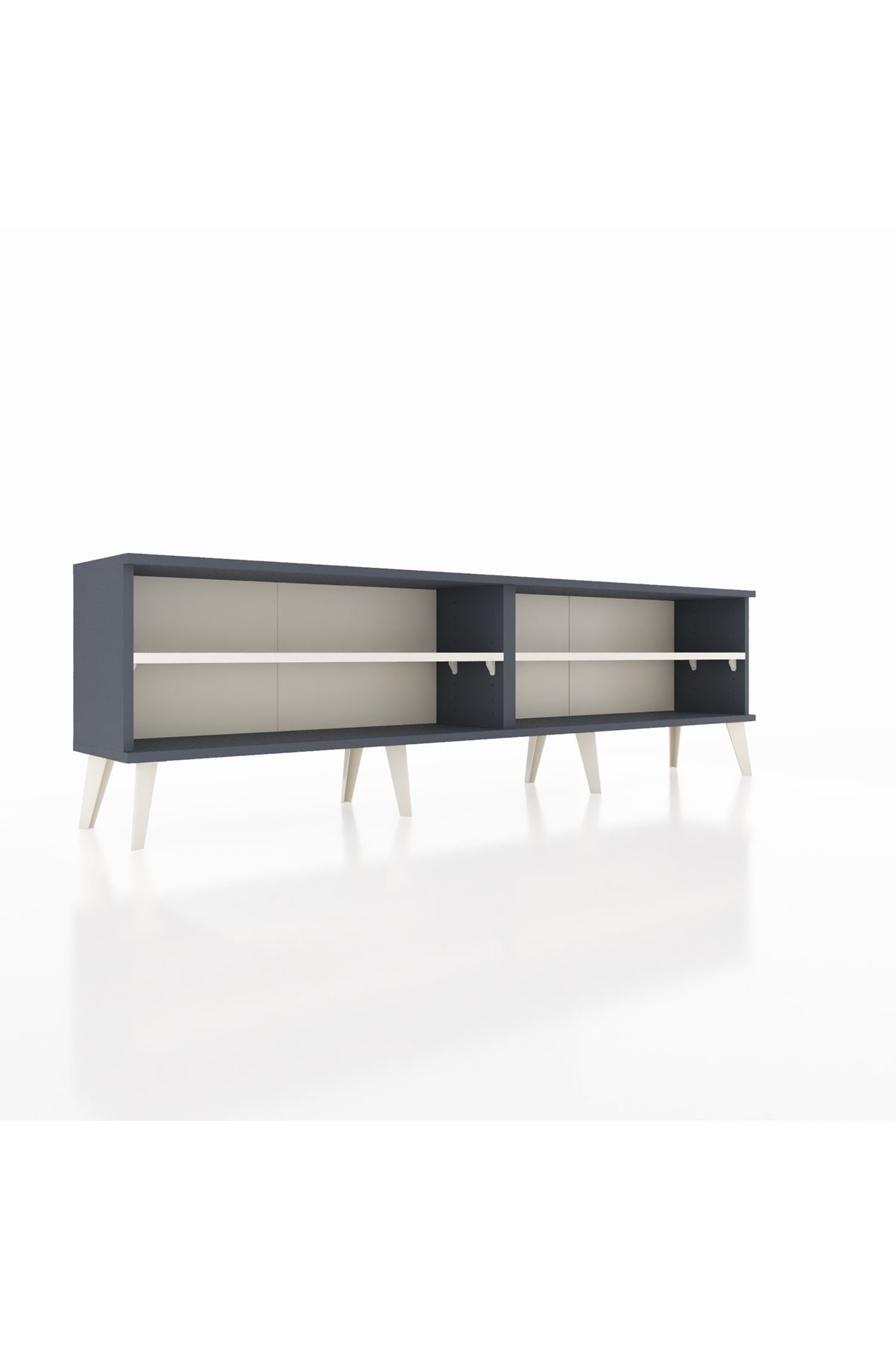 Arges TV Ünitesi 2 Raflı  176x30x51 Antrasit-Antrasit/Aytaşı