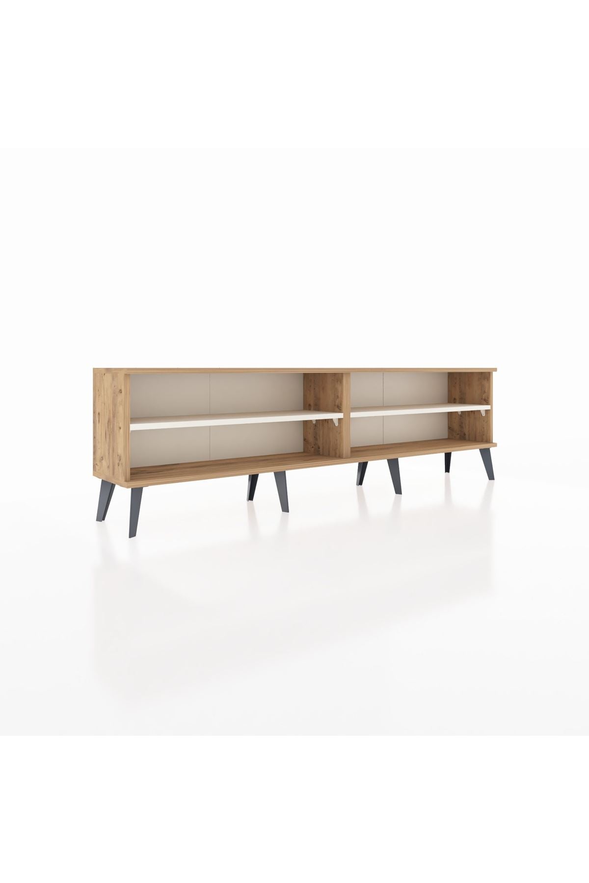 Arges TV Ünitesi 2 Raflı  176x30x51 Çam-Çam/Aytaşı