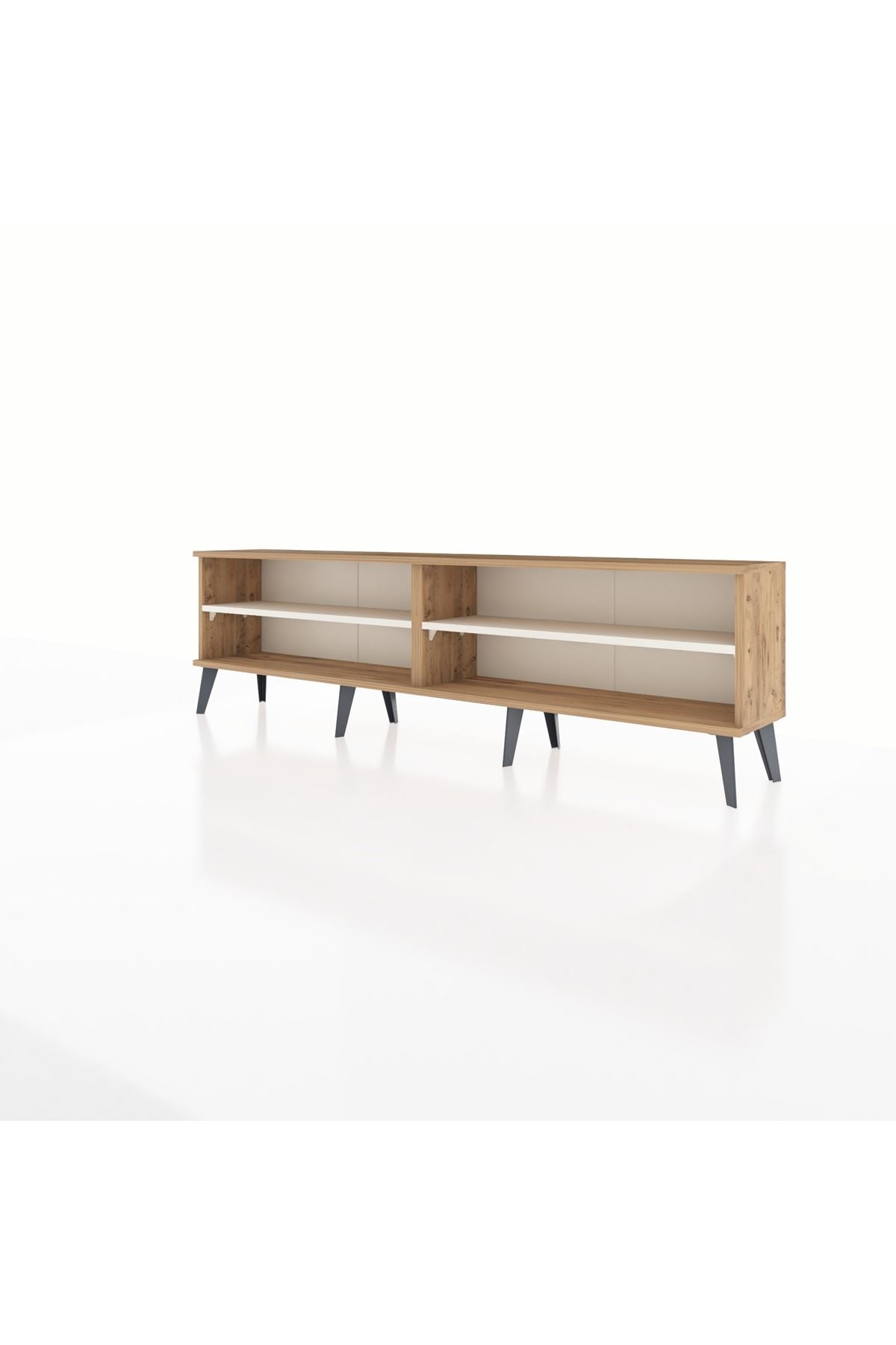 Arges TV Ünitesi 2 Raflı  176x30x51 Çam-Çam/Aytaşı