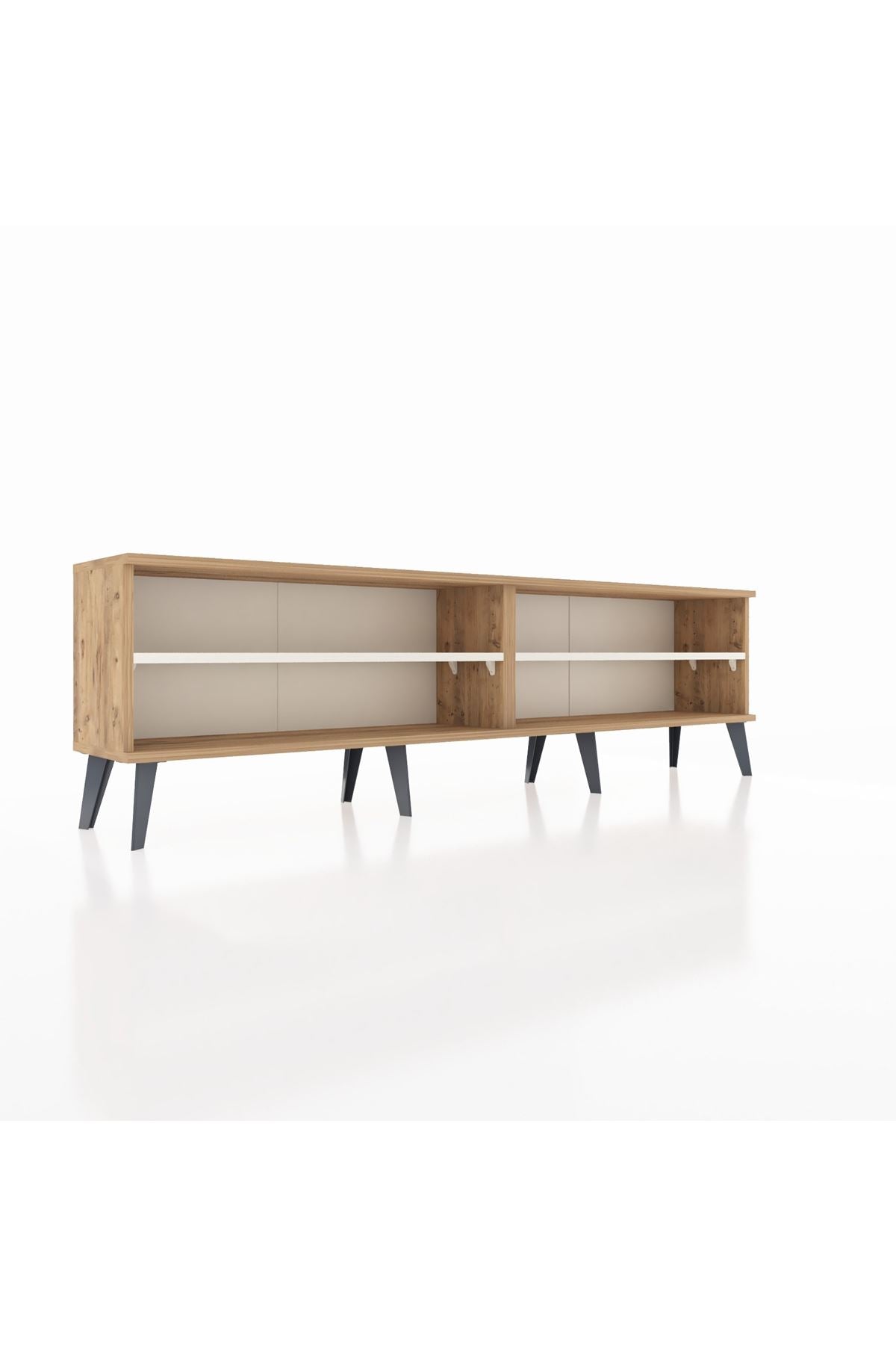 Arges TV Ünitesi 2 Raflı  176x30x51 Çam-Çam/Aytaşı