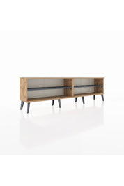 Arges TV Ünitesi 2 Raflı  176x30x51 Çam-Çam/Antrasit