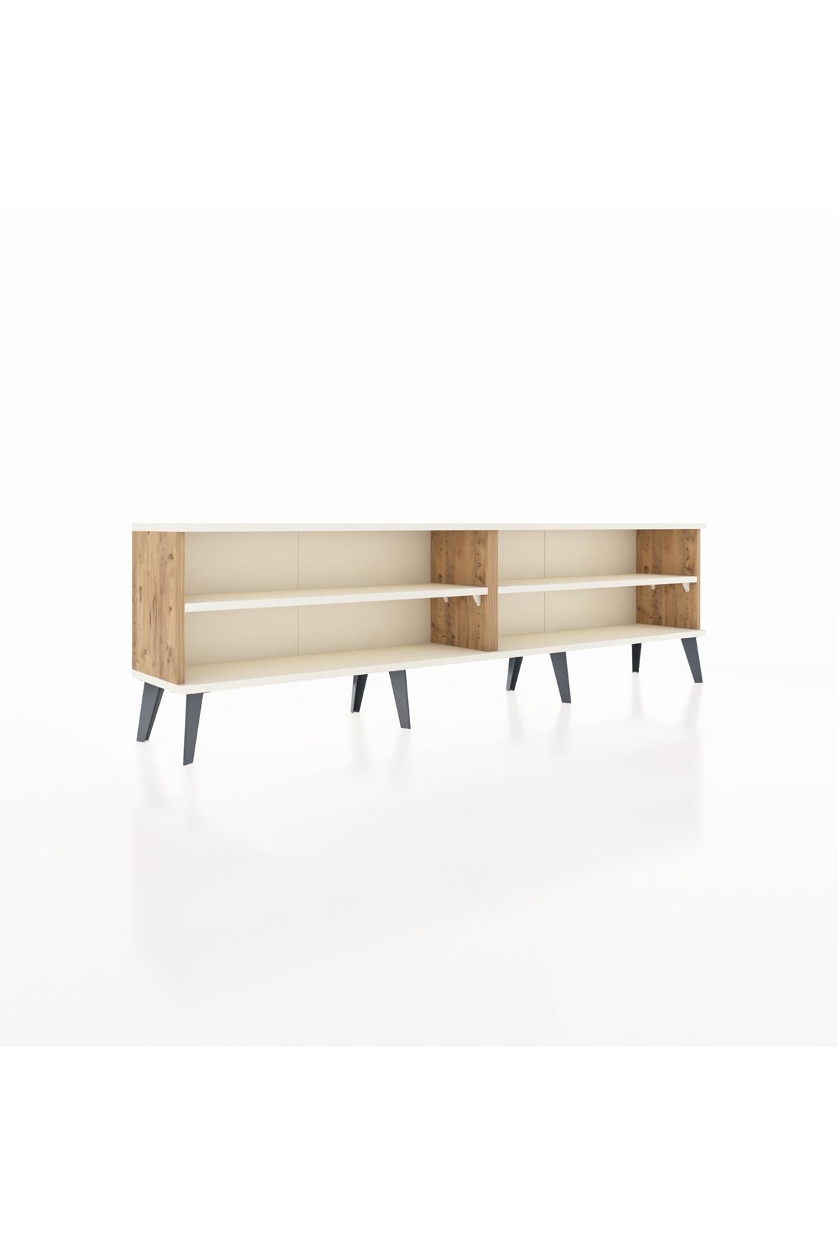 Arges TV Ünitesi 2 Raflı  176x30x51 Çam-Aytaşı/Aytaşı