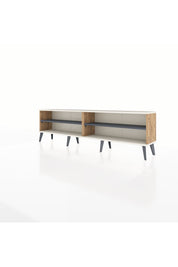 Arges TV Ünitesi 2 Raflı  176x30x51 Çam-Aytaşı/Antrasit