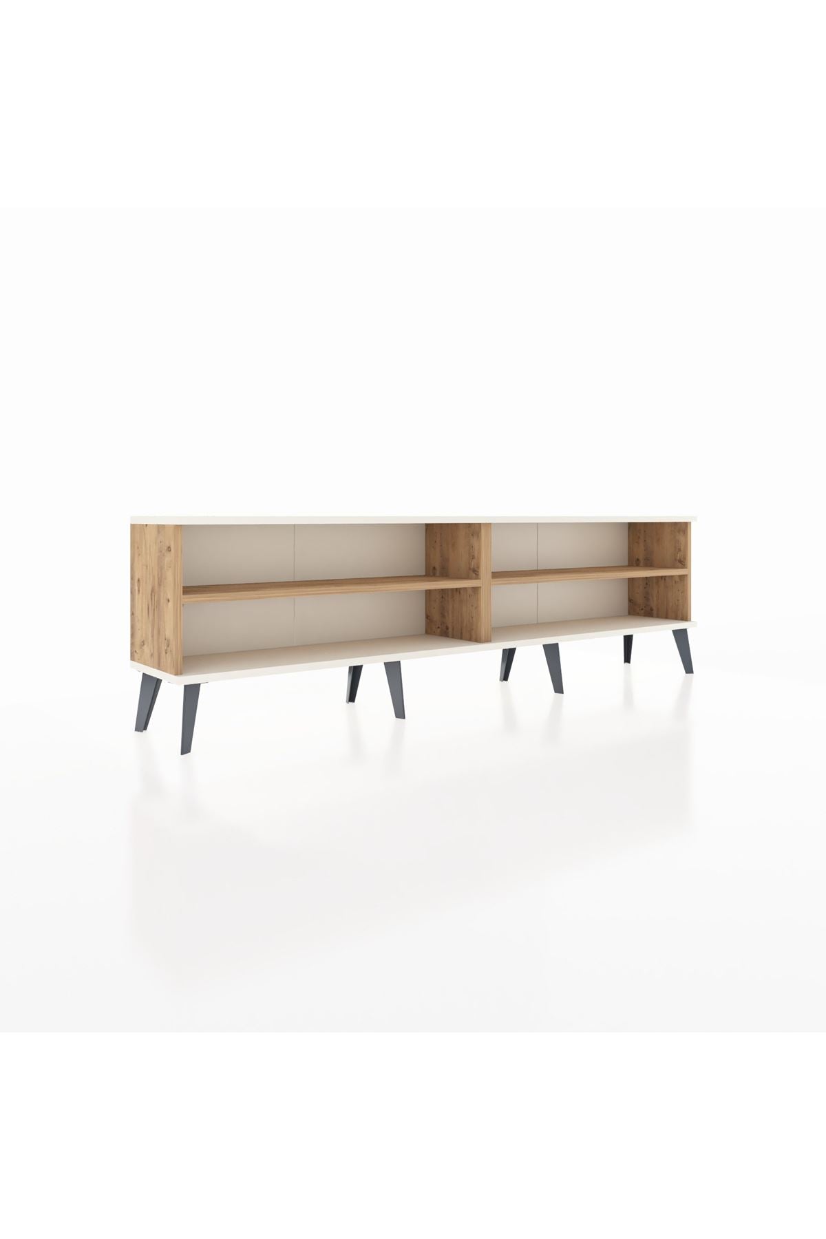 Arges TV Ünitesi 2 Raflı  176x30x51 Çam-Aytaşı/Çam