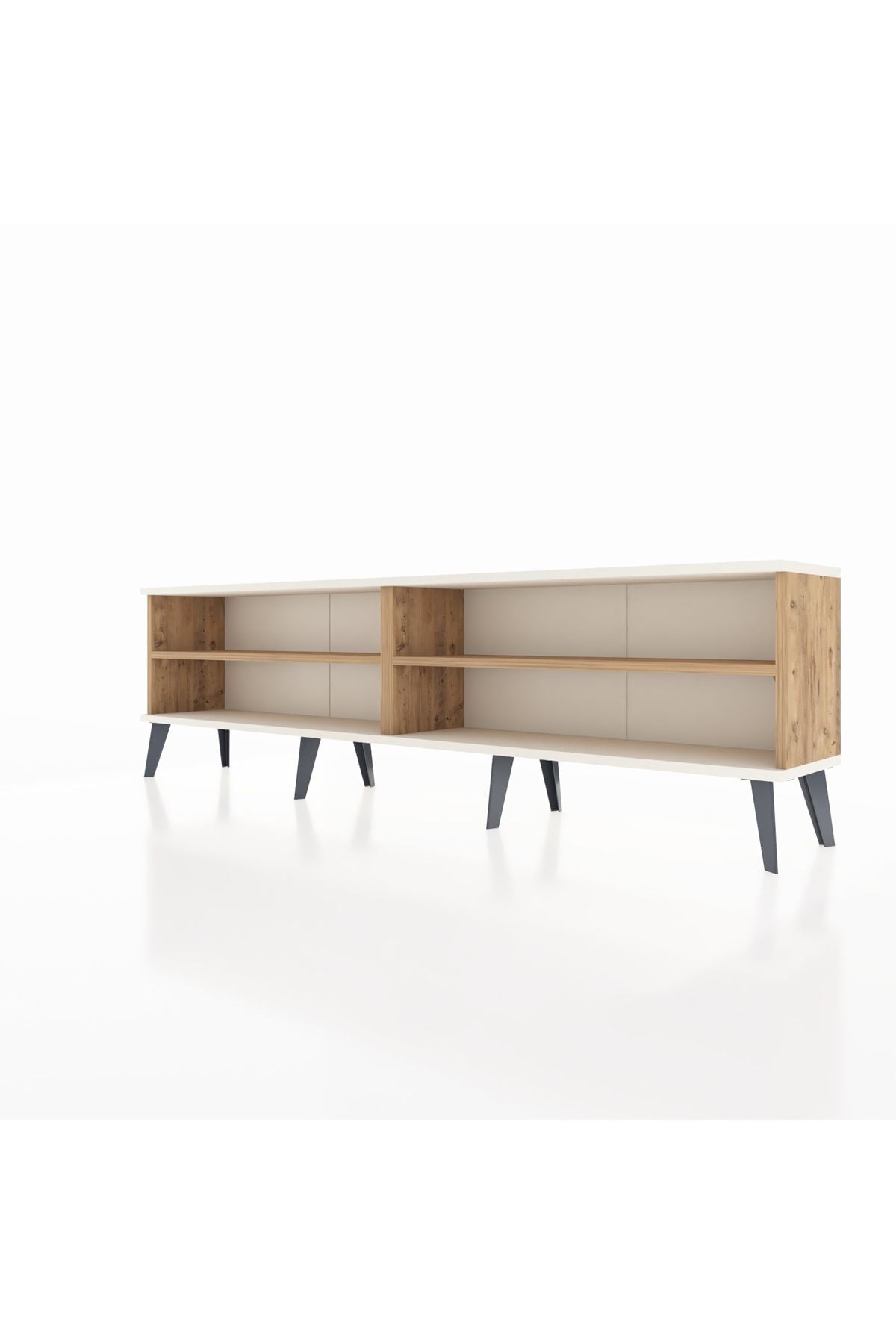 Arges TV Ünitesi 2 Raflı  176x30x51 Çam-Aytaşı/Çam