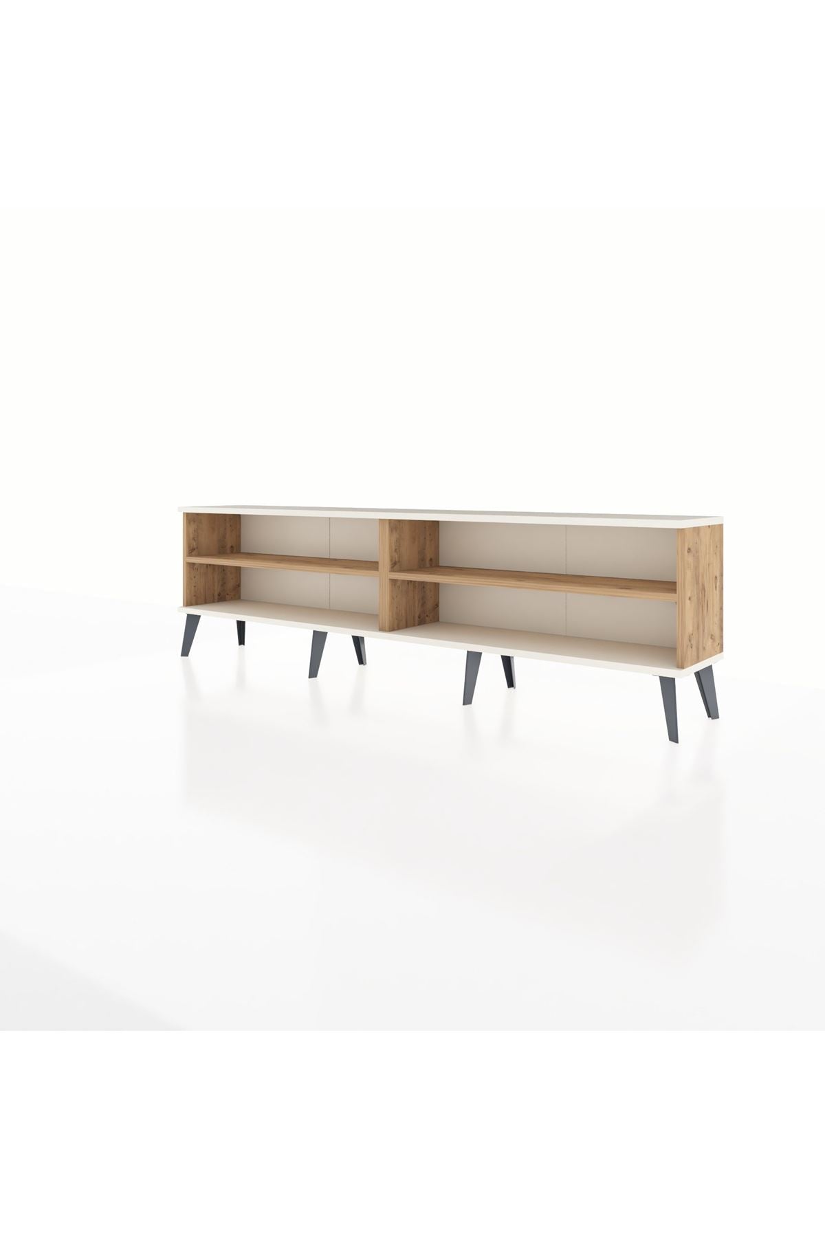 Arges TV Ünitesi 2 Raflı  176x30x51 Çam-Aytaşı/Çam