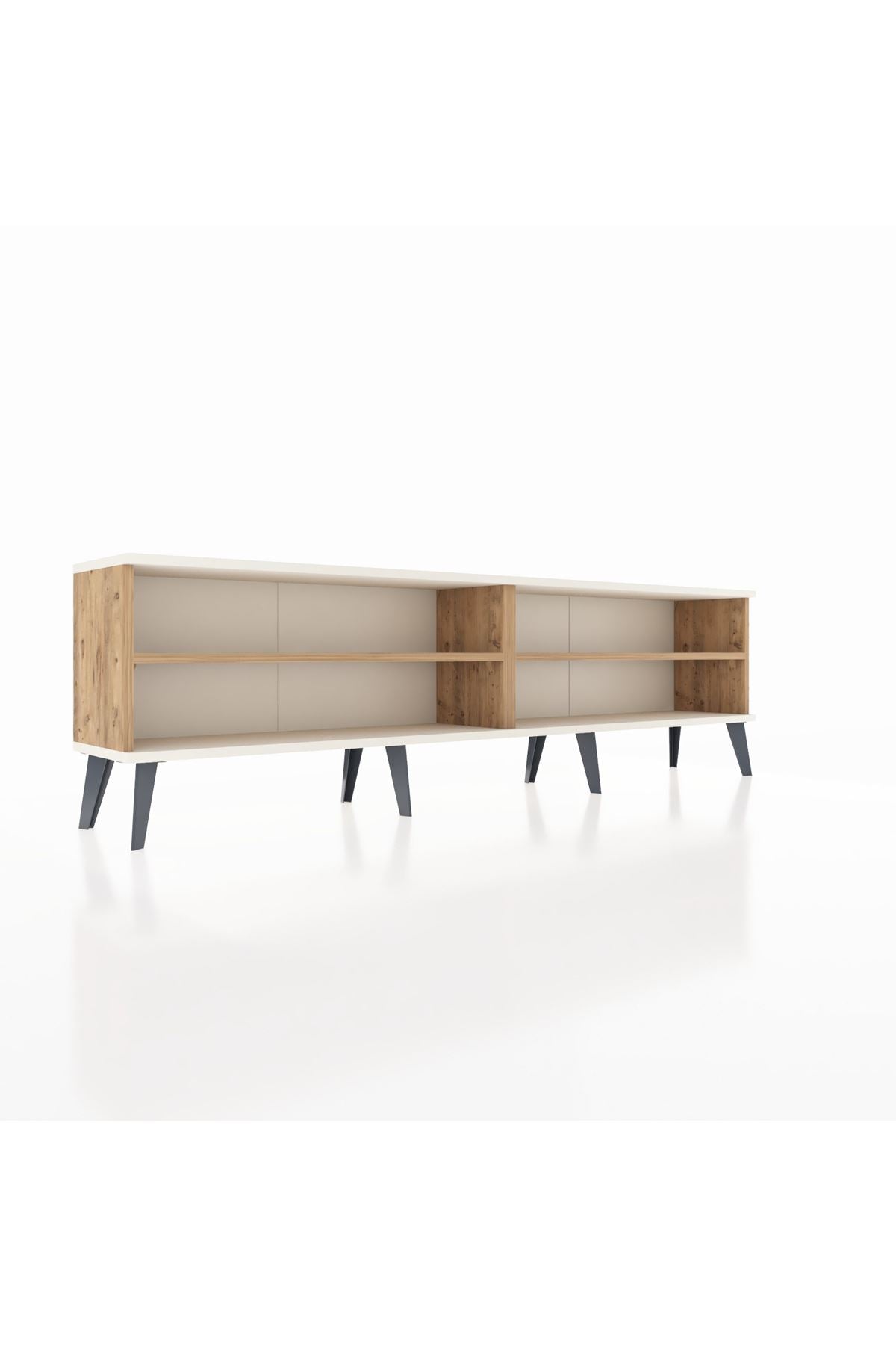 Arges TV Ünitesi 2 Raflı  176x30x51 Çam-Aytaşı/Çam